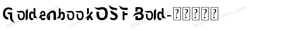 GoldenbookOSF Bold字体转换